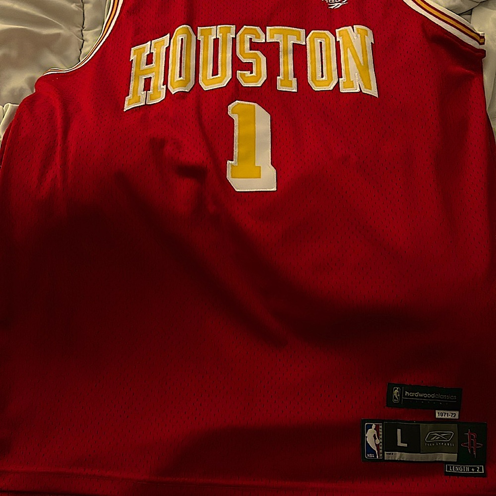 Tracy McGrady Reebok NBA HardwoodClassic Houston Rockets Jersey #1 MintCondition